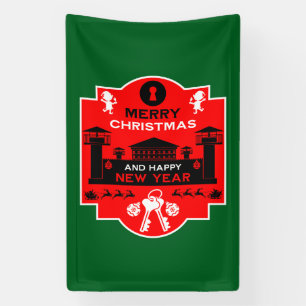 Prison Christmas Holiday Gift Banner