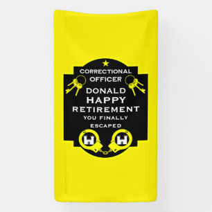 Prison Correctional Officer Retirement Banner