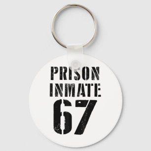 Prison Inmate 67 Halloween Meme Costume Jail Priso Key Ring