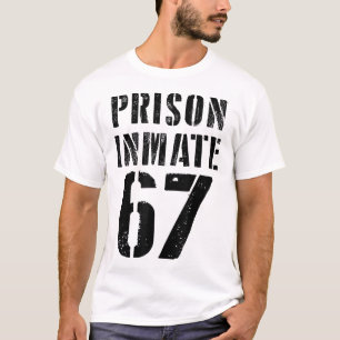 Prison Inmate 67 Halloween Meme Costume Jail Priso T-Shirt
