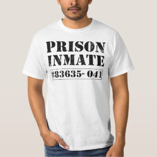 Prison Inmate - Escaped Convict Fancy Dress T-Shirt