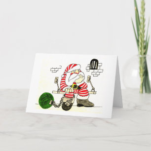 PRISON SANTA HOLIDAY CARD