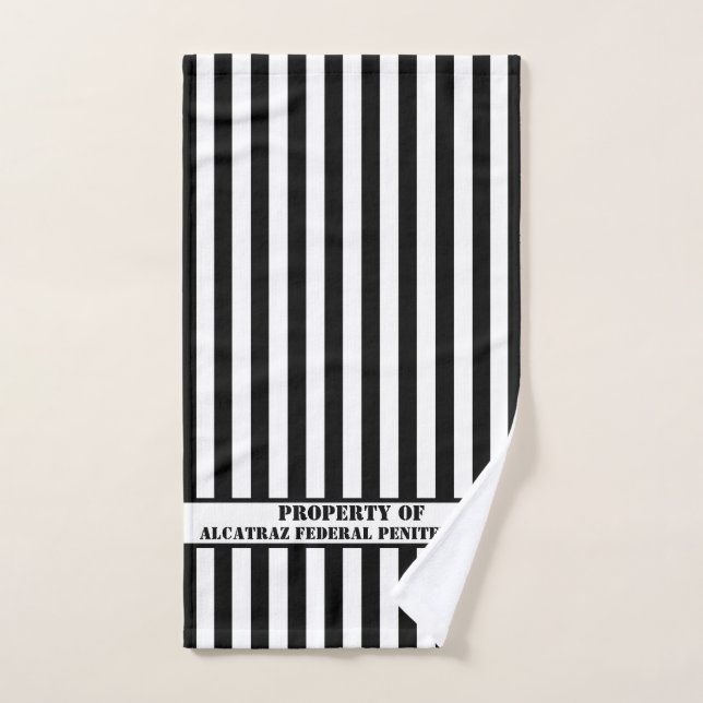 Prison Style Federal Penitentiary Personalize Hand Towel (Hand Towel)