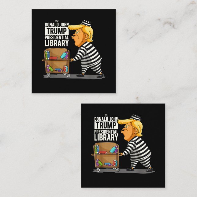 Prison Trump Presidential Library Card (Front/Back)