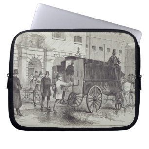 Prison Van taking up Prisoners at the House of Det Laptop Sleeve