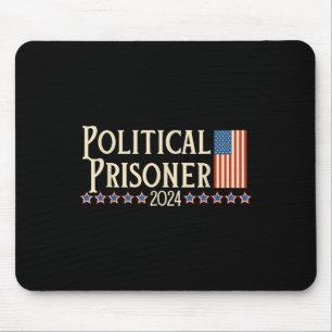 Prisoner 2024 Vote Trump November 5 American Flag Mouse Pad