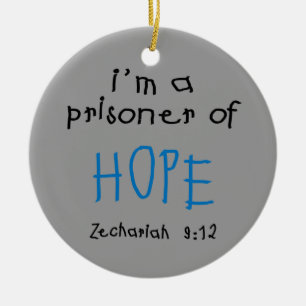 Prisoner of Hope Ceramic Tree Decoration