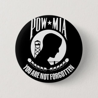 Prisoner of War - Missing in Action 6 Cm Round Badge