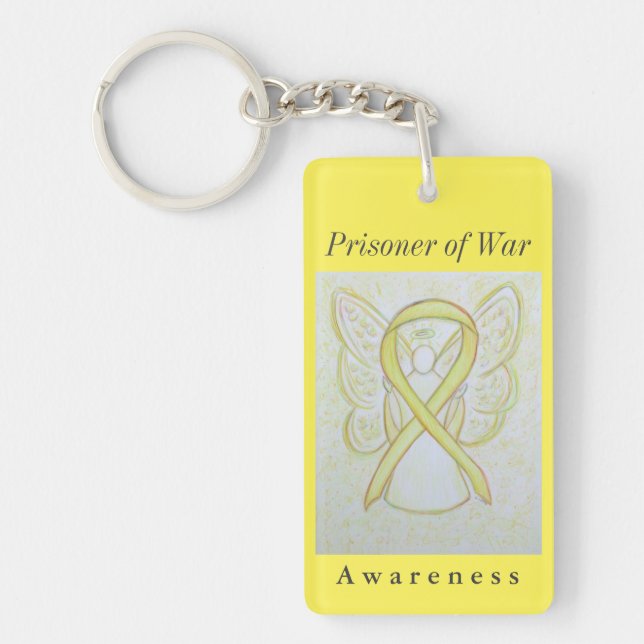 Prisoner of War (POW) Awareness Ribbon Keychain (Front)