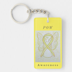 Prisoner of War (POW) Awareness Ribbon Keychain