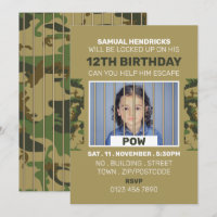 Prisoner of War Themed Escape Room, Birthday Party