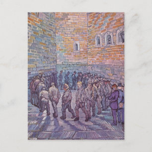 Prisoners Exercising Postcard