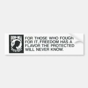 Prisoners Of  War, Missing in Action Bumper Sticker