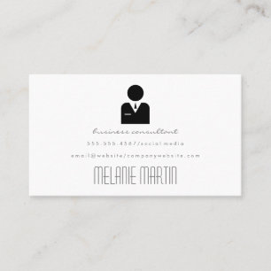 Pristine Business Icon Business Card