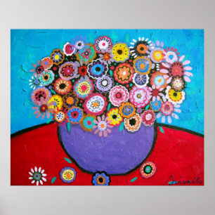 PRISTINE FLOWERS POSTER