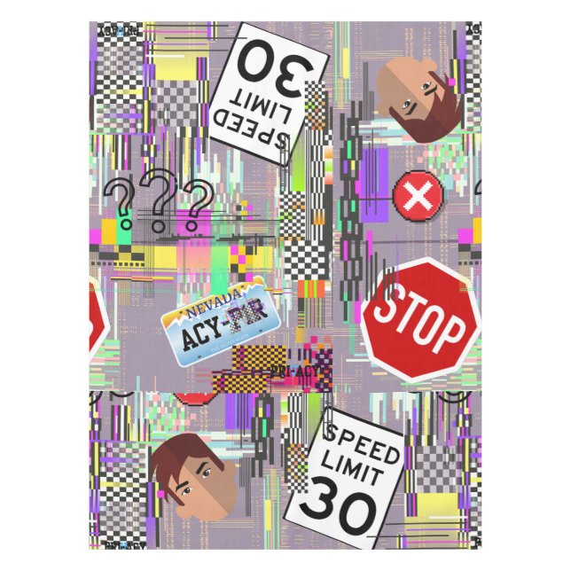 Privacy Anti-AI Tablecloth (Front)