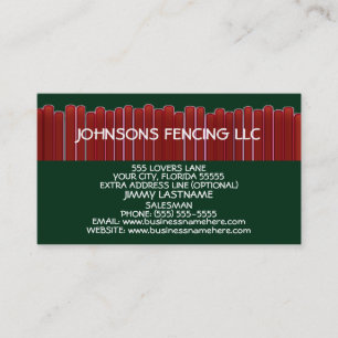 Privacy Fence Business Card