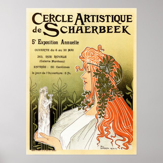 PRIVAT LIVEMONT Cercle Artistique de Schaerbeek Poster (Front)