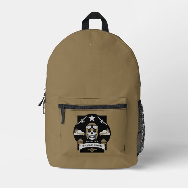 Private And Commercial Pilot Gift Printed Backpack (Front)