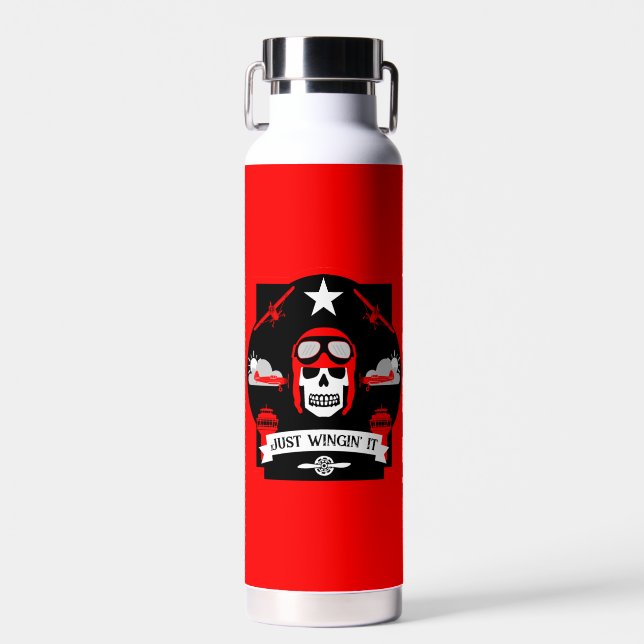 Private And Commercial Pilot Gift Water Bottle (Front)