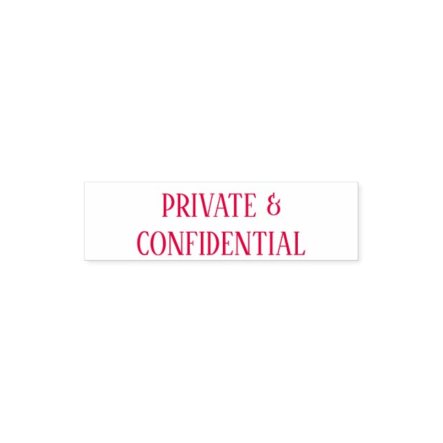 Private and confidential CHOOSE COLOR Self-inking Stamp (Design)