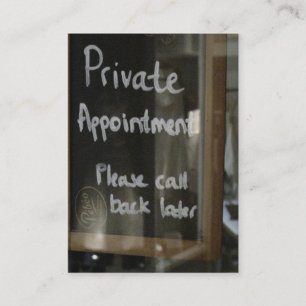 private appointment card