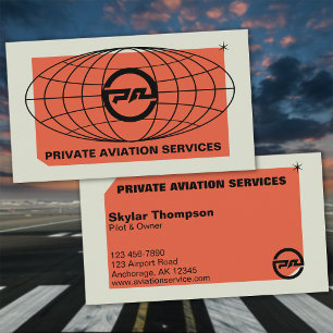 Private Aviation Services Business Card