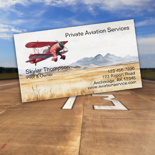 Private Aviation Services Business Card