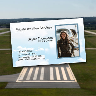 Private Aviation Services Business Card