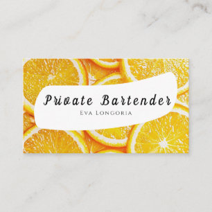 Private Bartender Business Card