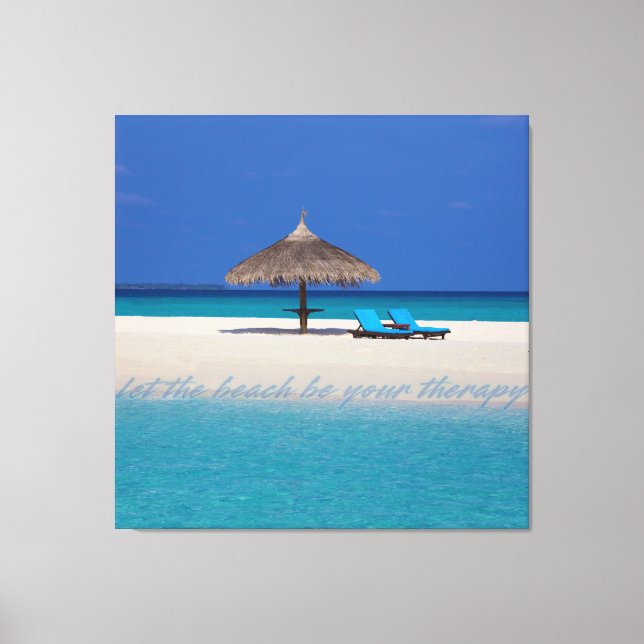Private Beach  Canvas Print (Front)