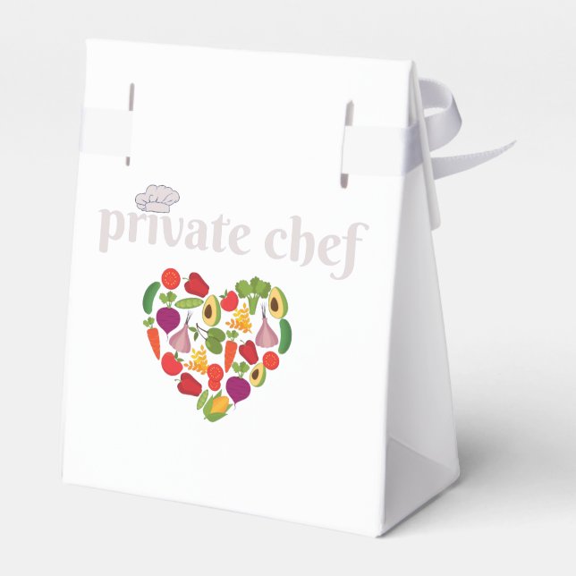 Private Chef Food Lover Valentines Day Favour Box (Back Side)