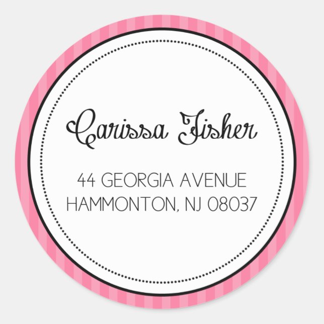 private classic round sticker (Front)