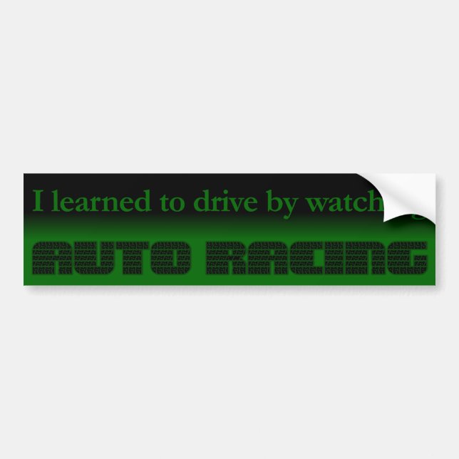 Private Driving Lessons Bumpersticker Bumper Sticker (Front)