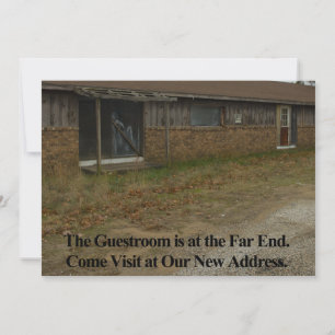 Private Funny Change of Address Card: Guestroom Announcement