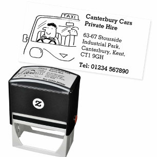 Private Hire Taxi Services Business Self-inking Stamp