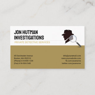 Private Investigat Detective Professional Business Card