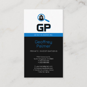 Private Investigations   Detective Professional Business Card