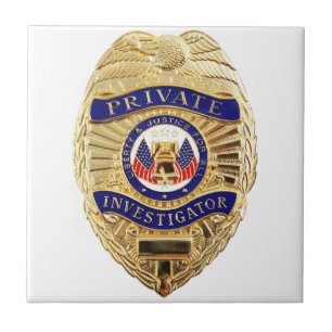Private Investigator Badge Tile