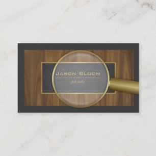 Private investigator business card