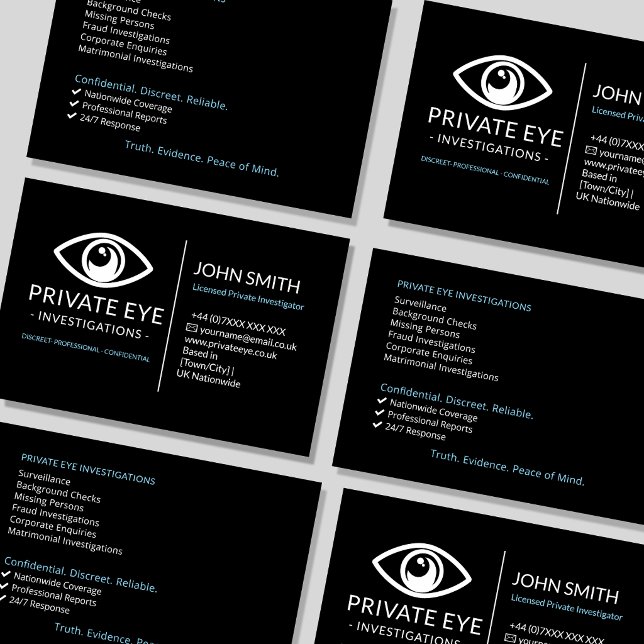 Private Investigator Business Card | Sleuth Detect (Creator Uploaded)