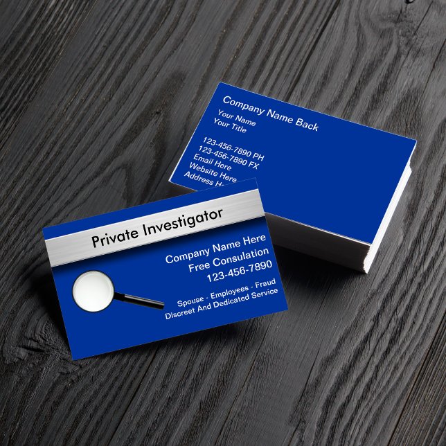 Private Investigator Business Cards (Creator Uploaded)