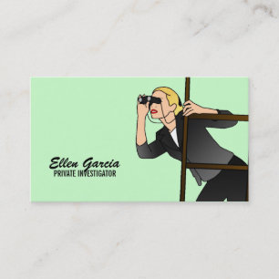 Private Investigator Business Cards- Blonde Business Card