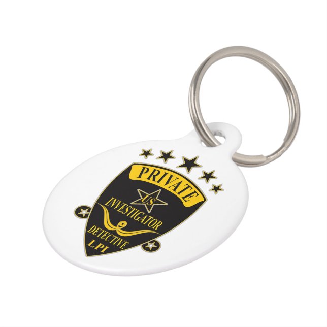 Private Investigator Pet Tag (Side)
