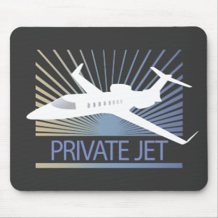 Private Jet Aircraft Mouse Pad