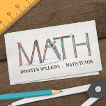 Private Math Tutor - Mathematics Educator Business Card<br><div class="desc">Private Math Tutor - Mathematics Educator Business Card</div>