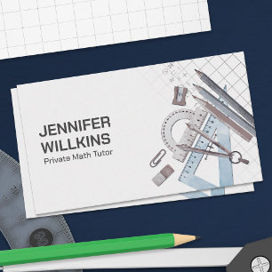 Private Math Tutor - Mathematics Educator  Business Card