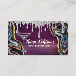 Private Party Bartender Business Card