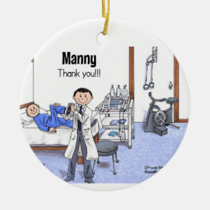 Private - Physical Therapist - Manny Ceramic Tree Decoration