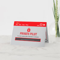 Private Pilot Log-In Congratulations